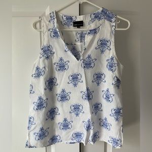 EUC Jones New York linen top